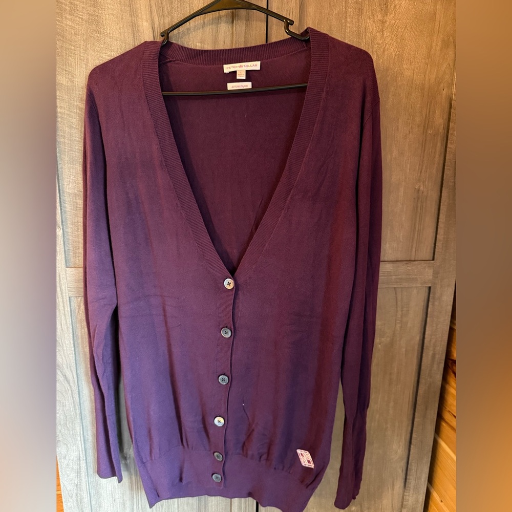 Men’s Peter Millar cardigan. Size large
